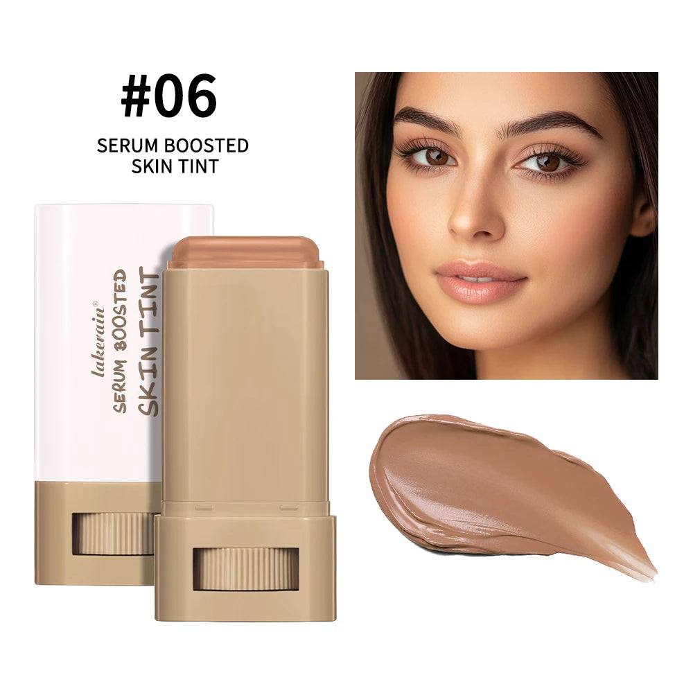Skin Tint Foundation Stick — Waterproof Nourishing Tinted Serum Contour Balm