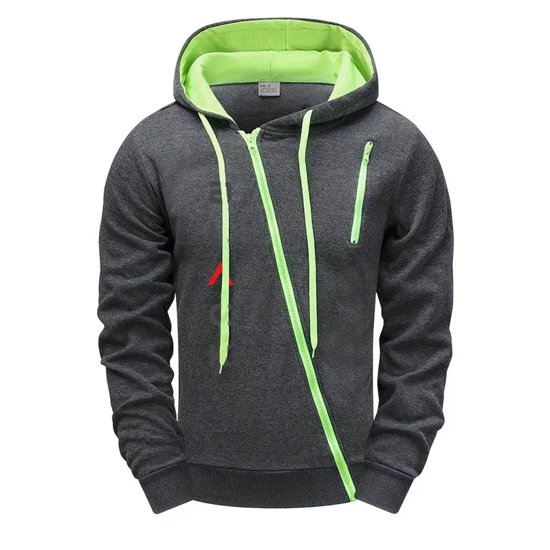 Men's Letter Print Zipper Hoodie Jacket & Jogger Pants Set – Casual Fashion Autumn Winter Tracksuit