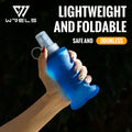 WRELS Collapsible Soft Flask Water Bottle – BPA-Free TPU Foldable Running Bottle for Hiking, Camping & Travel, 150/250/500ml