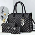 Luxury Beaded 3-Piece Tassel Handbag Set – Designer Composite Shoulder Bag for Women