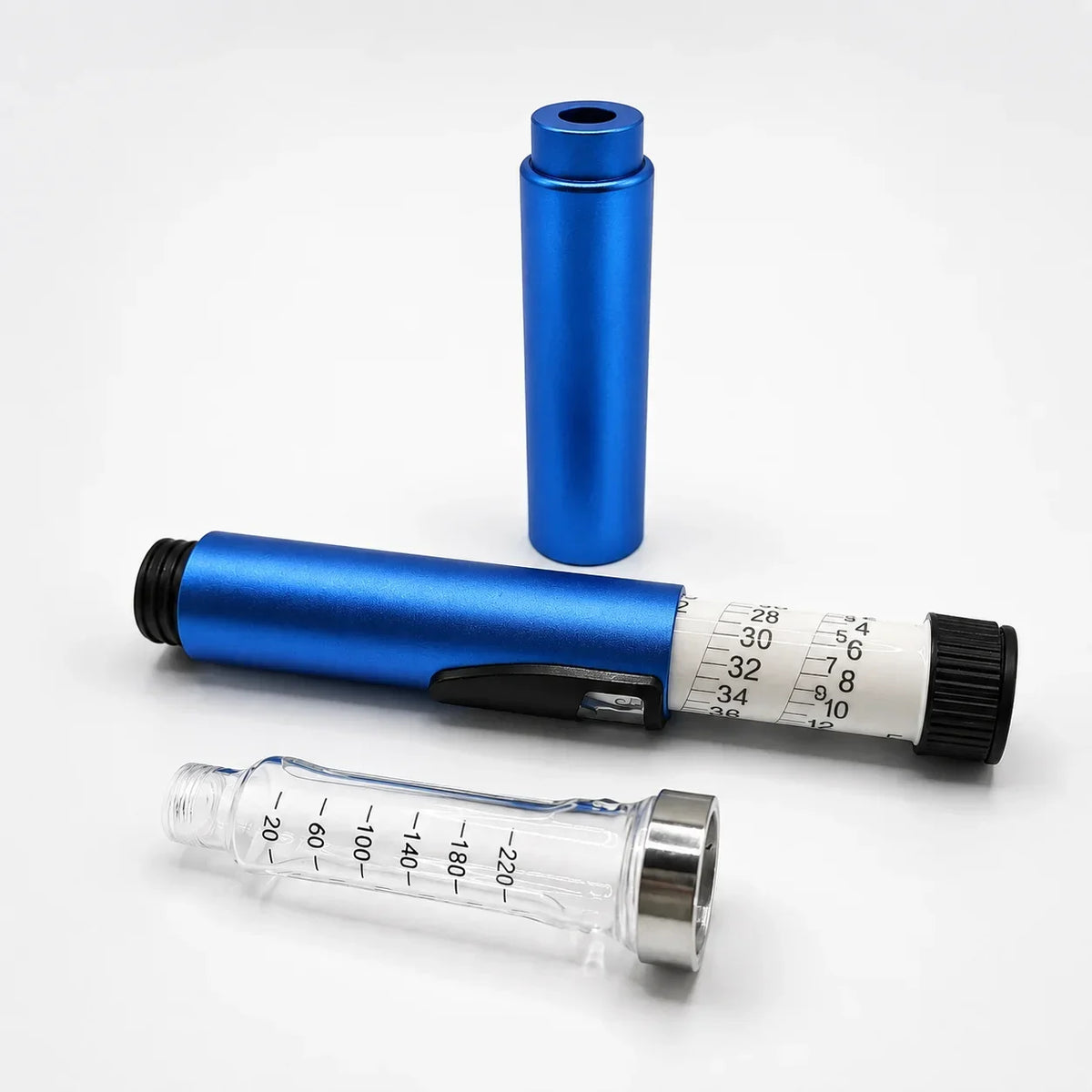 Reusable Insulin Injection Pen – Metal V2 Adjustable 60IU Dose Control with Clear Scale