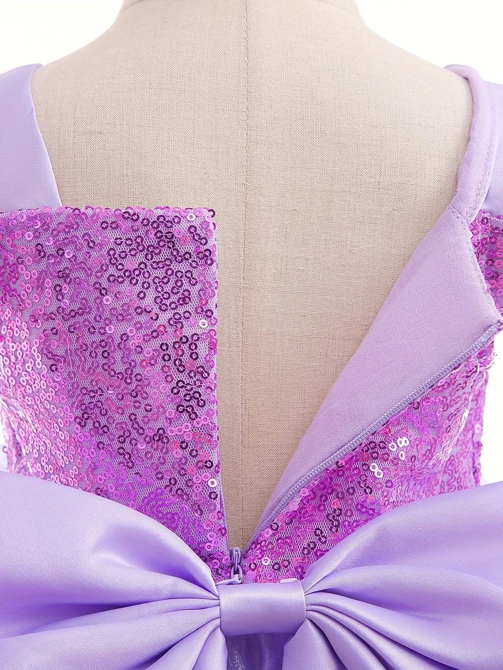 Girls Rapunzel Princess Costume Dress — Purple Puffy Halloween & Birthday Party Dress