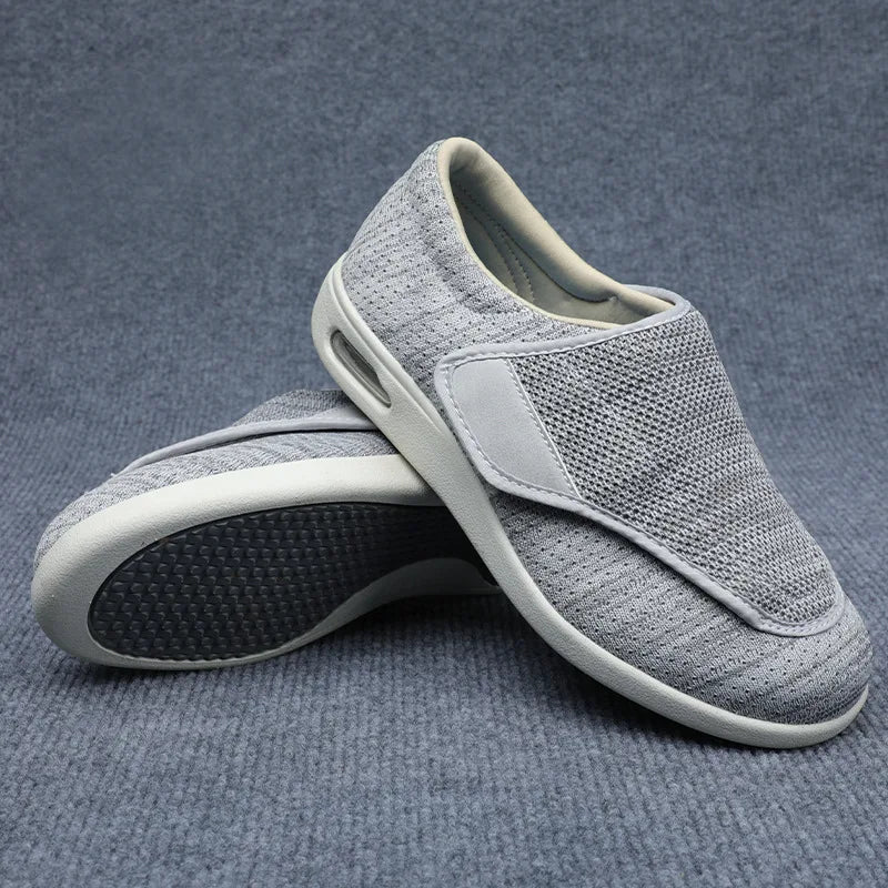 Women's Orthopedic Wide Walking Shoes – Soft Adjustable Diabetic Shoes for Swollen Feet, Bunion, Hallux Valgus & Elderly Comfort