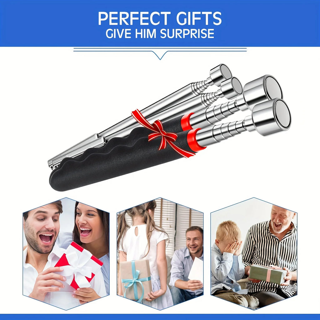 Reach the Unreachable. — Telescopic Magnetic Pick-Up Tool | Extendable Magnet for Hard-to-Reach Areas, 1pc & 2pc