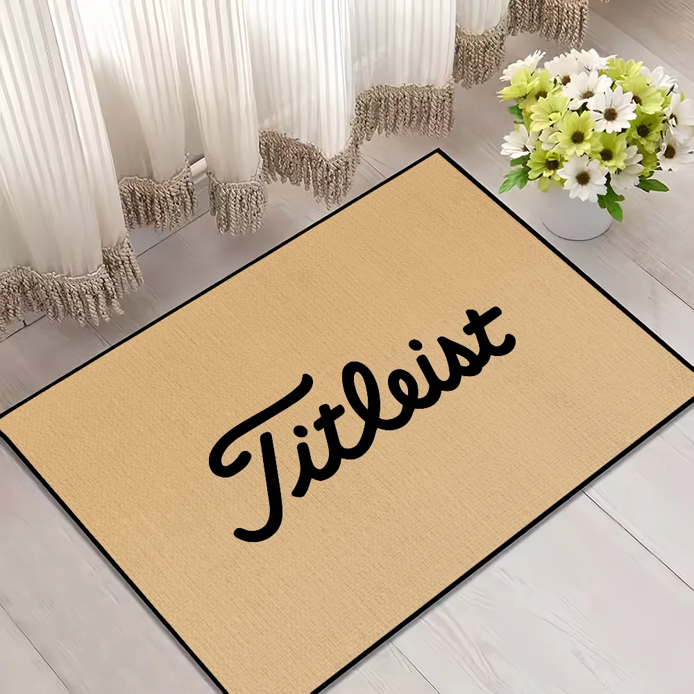 Fashion Logo Brand Area Rug – Anti-Slip, Fade-Resistant Floor Mat for Bedroom, Hallway & Balcony, 4 Colors & 7 Sizes