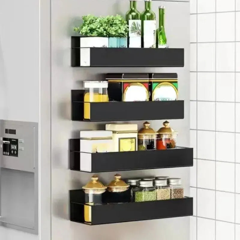 Magnetic Side Storage Shelf — Set of 2 | Fridge & Washing Machine Hanging Rack