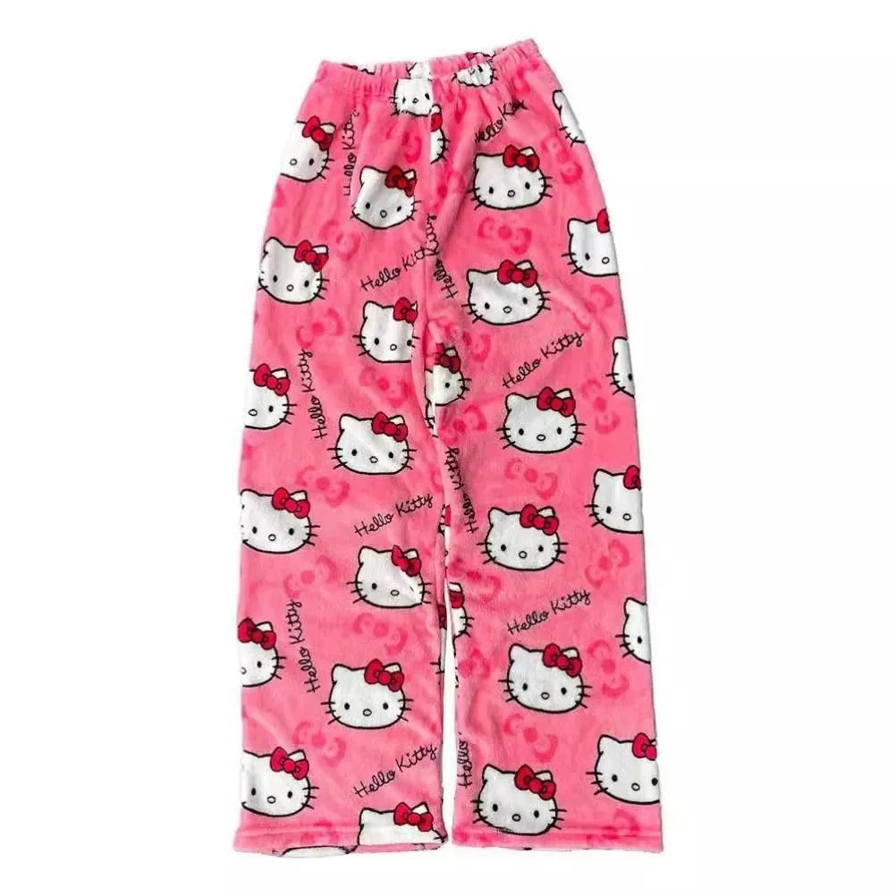 2026 Hello Kitty Anime Pajama Pants | Cartoon Couple Leisure Home Sleepwear Trousers