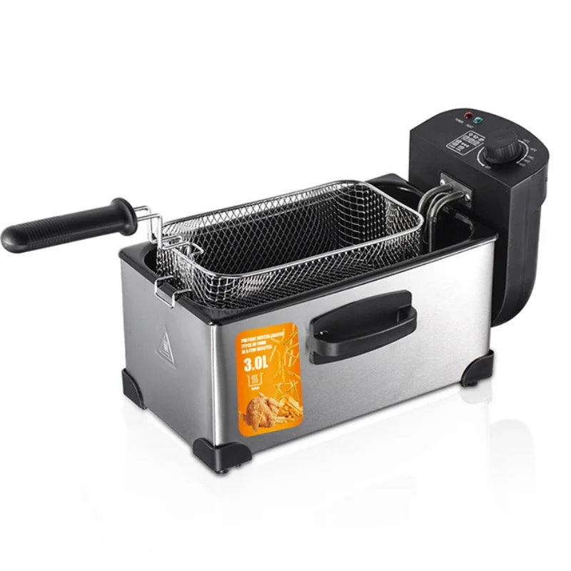 Electric Deep Fryer – Constant Temperature, Commercial & Household, French Fries, Dough Sticks & Stall Fryer