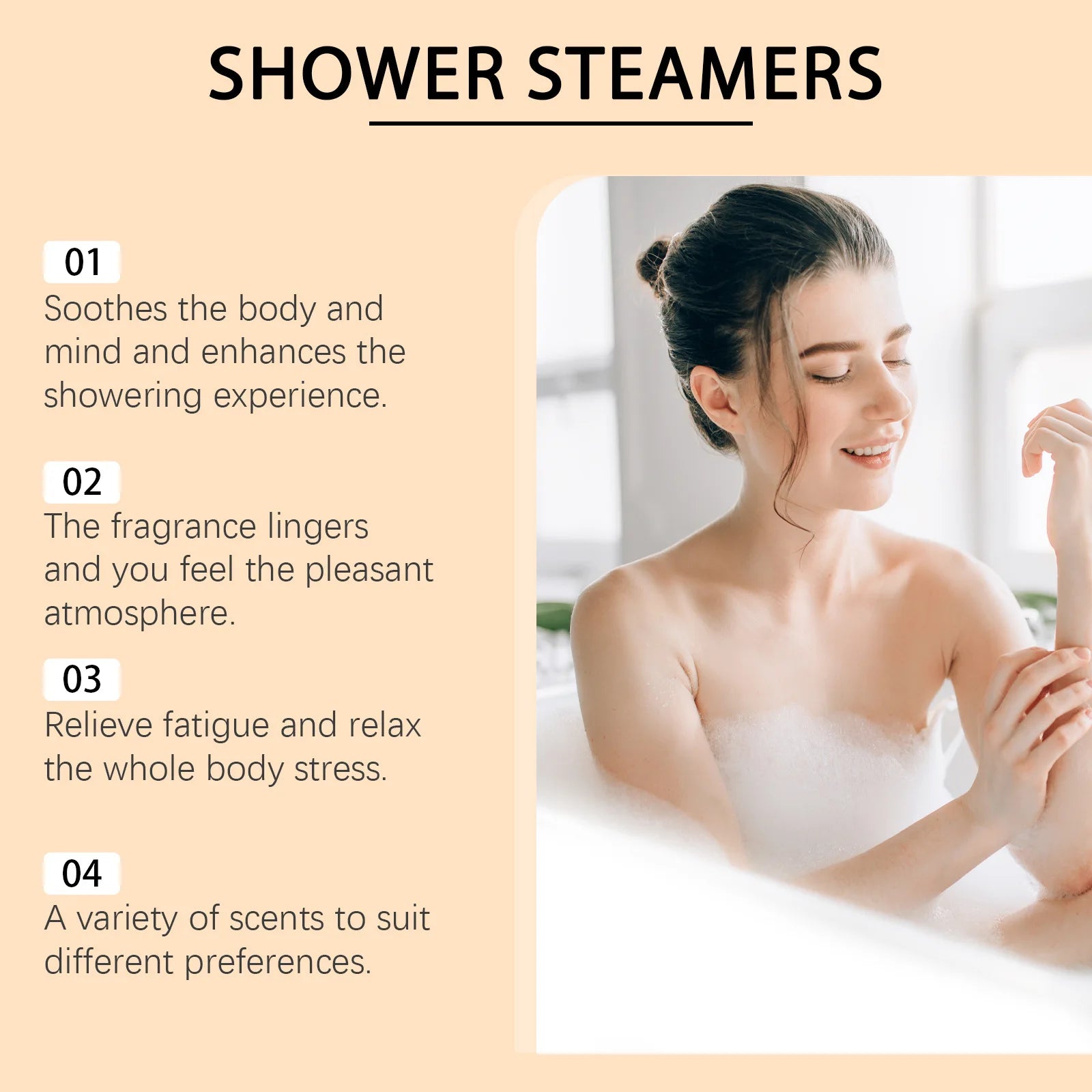 OceAura Aromatherapy Shower Steamers – Stress Relief, Sleep Aid & Deep Cleansing Shower Tablets, 240g