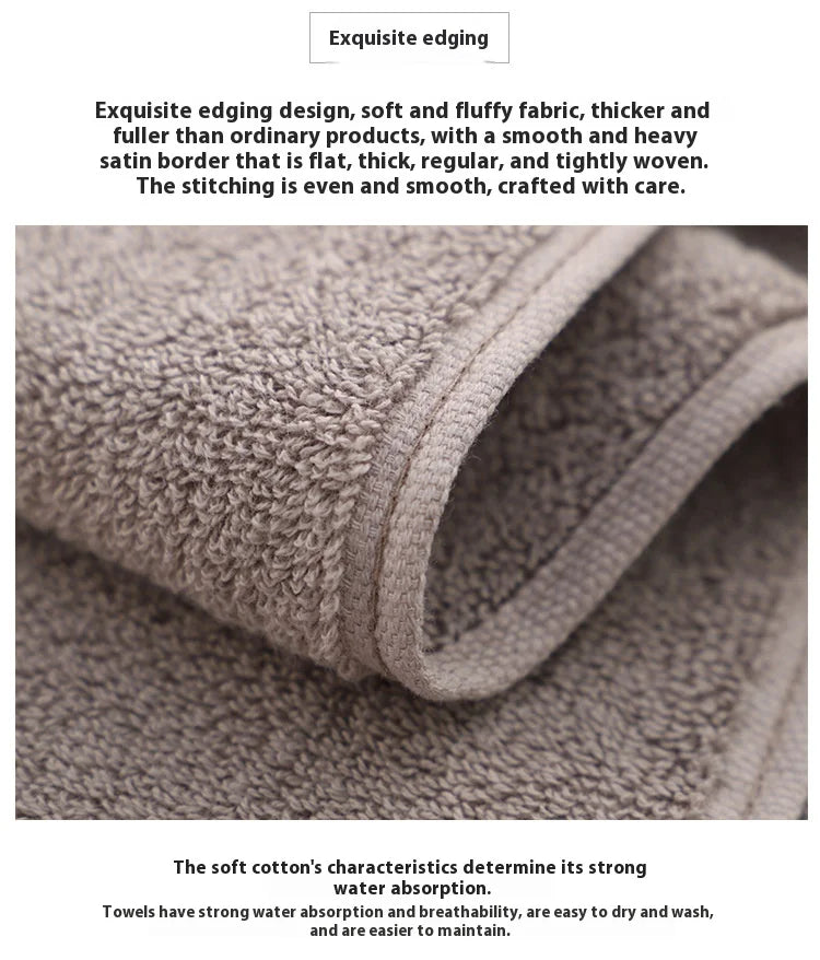 Jacquard Cotton Face Towel – Soft, Absorbent & Skin-Friendly, 3 Colors