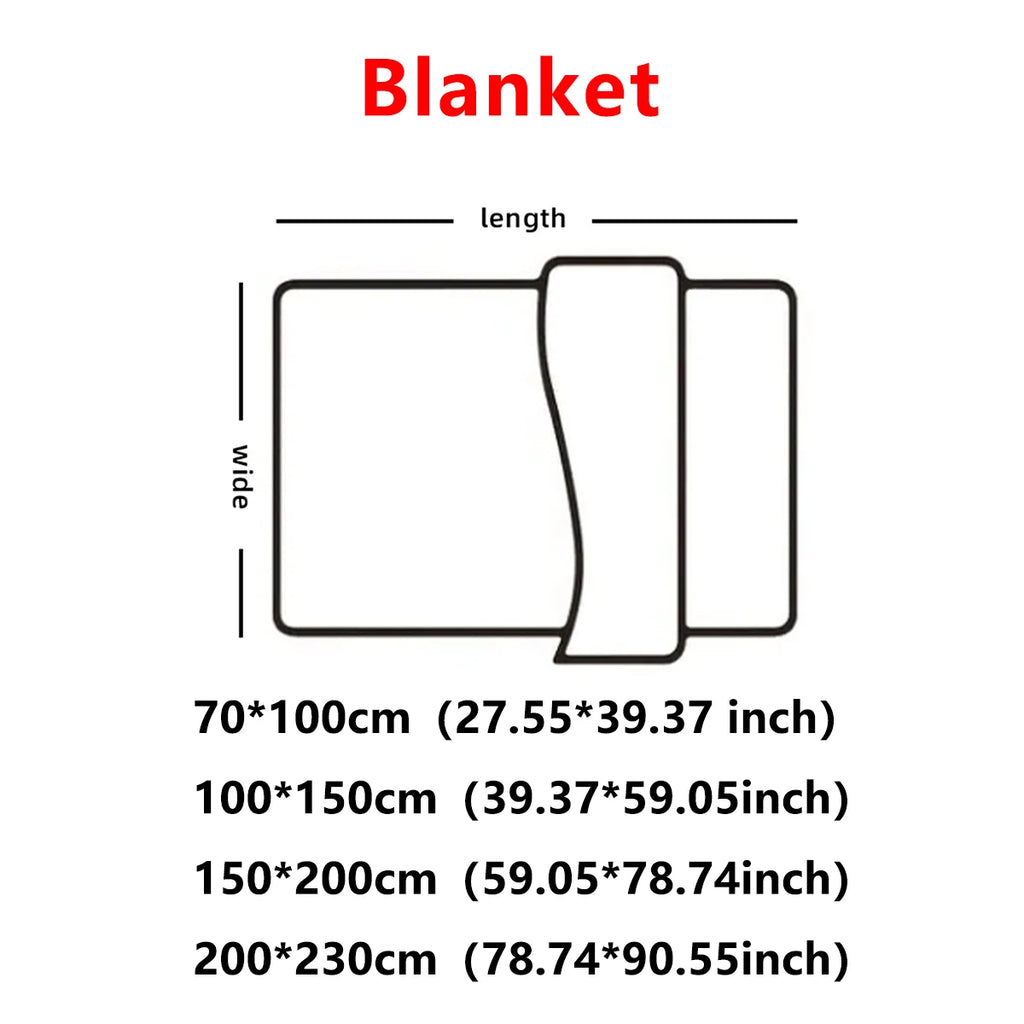 Striped Multifunctional Blanket – Thickened Coral Fleece for Bed, Nap, Sofa & Pets