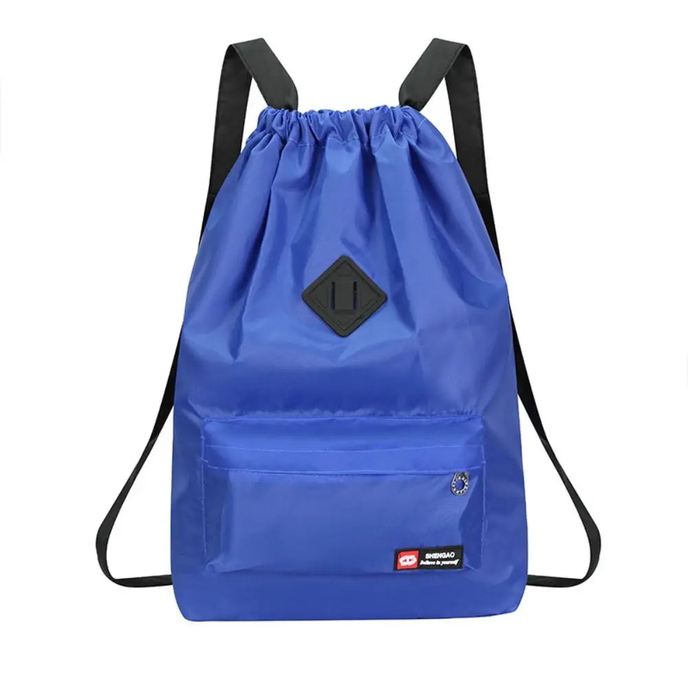 INS Fashion Drawstring Backpack – Waterproof Nylon School Bag Large Capacity for Women