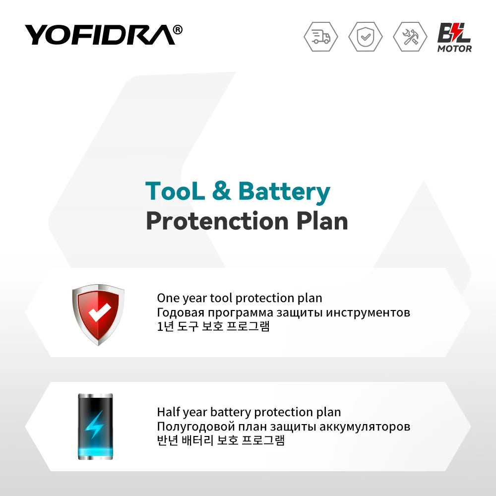 YOFIDRA 9" Brushless Cordless Electric Lawn Mower