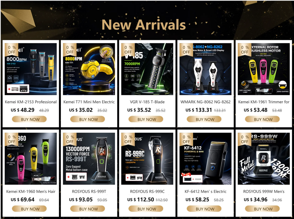 Kemei KM-2296 Professional Hair Clipper – Seat Charger, Stainless Steel Blade, 90-Min Battery, Cordless