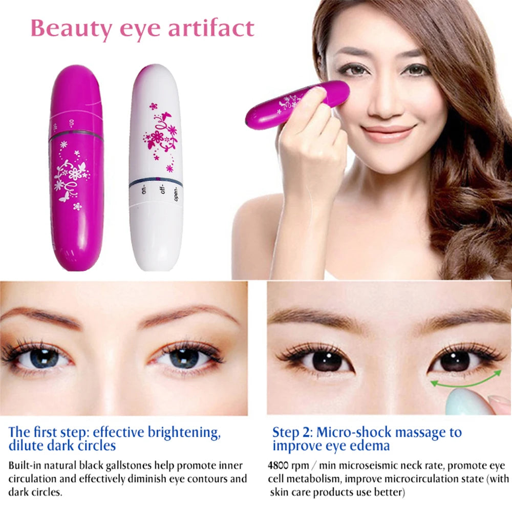 Vibration Eye Massager Pen – Anti-Wrinkle Eye Lift Wand for Dark Circles, Bags & Fine Lines
