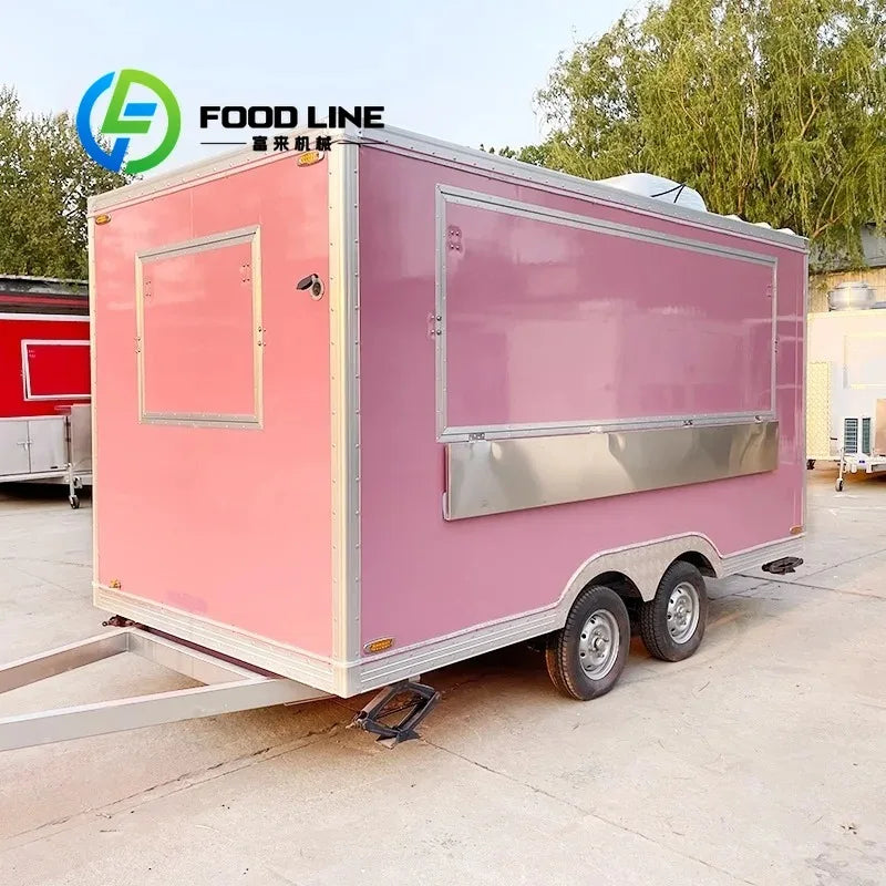 Customized Mobile Food Catering Cart with Full Kitchen – Outdoor Street Vending Trailer