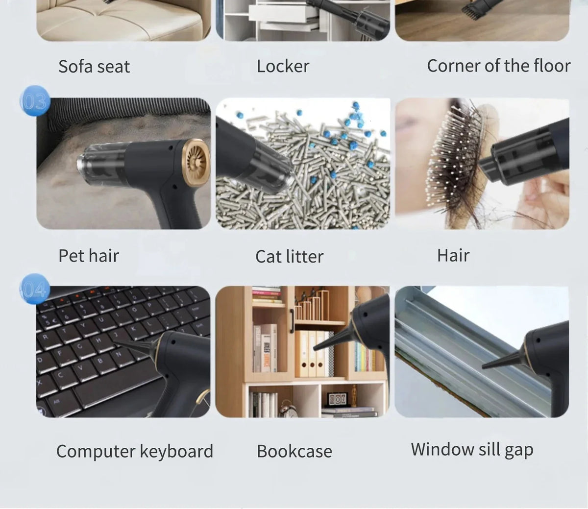 Cordless Car Vacuum & Blower – HEPA Filter, Basic & Pro
