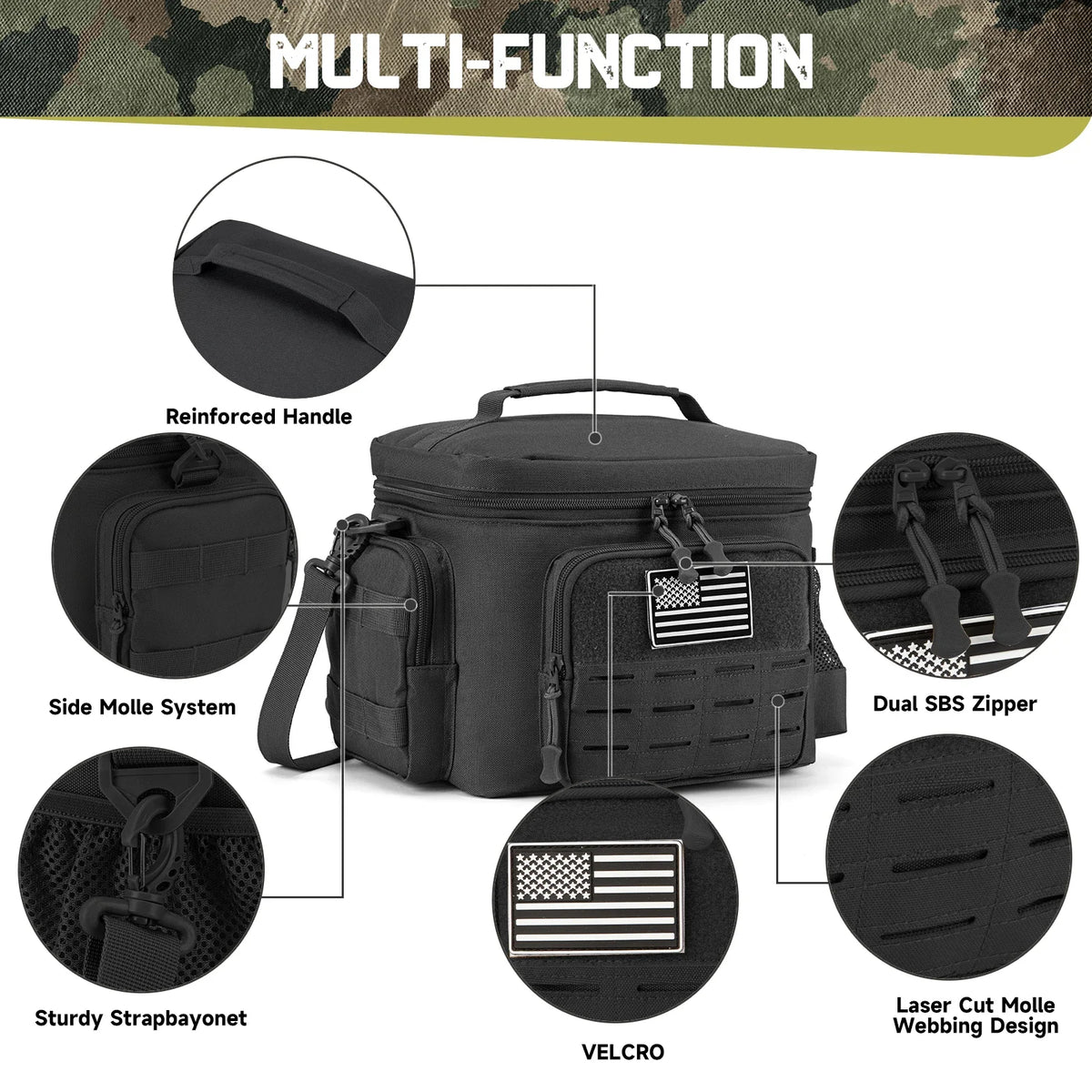 Tactical Thermal Cooler Bag – Heavy-Duty Lunch Carrier