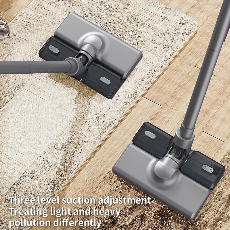 Cordless Vacuum Cleaner 15000Pa — 2-in-1 Stick & Handheld, Lightweight for Carpet, Hardwood Floor, Pet Hair & Car