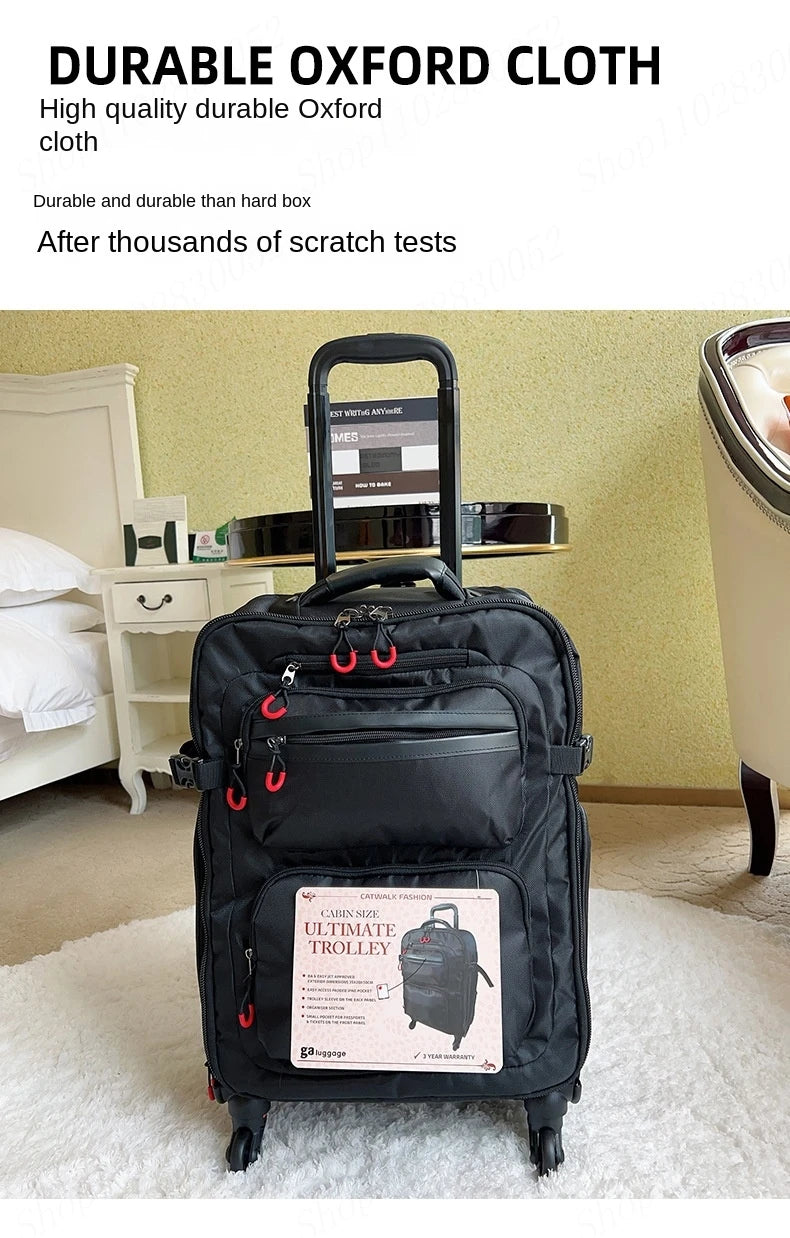Wheeled Laptop Backpack – Waterproof Cabin Travel Bag