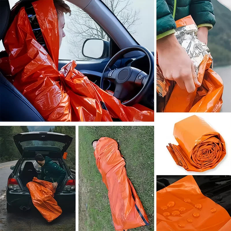 Emergency Survival Sleeping Bag – Waterproof Mylar Bivy Sack for Camping, Hiking & Outdoor