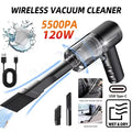 120W Wireless Handheld Vacuum Cleaner — 5500Pa Powerful Dual-Use Home & Car Portable Vacuum with HEPA Filter