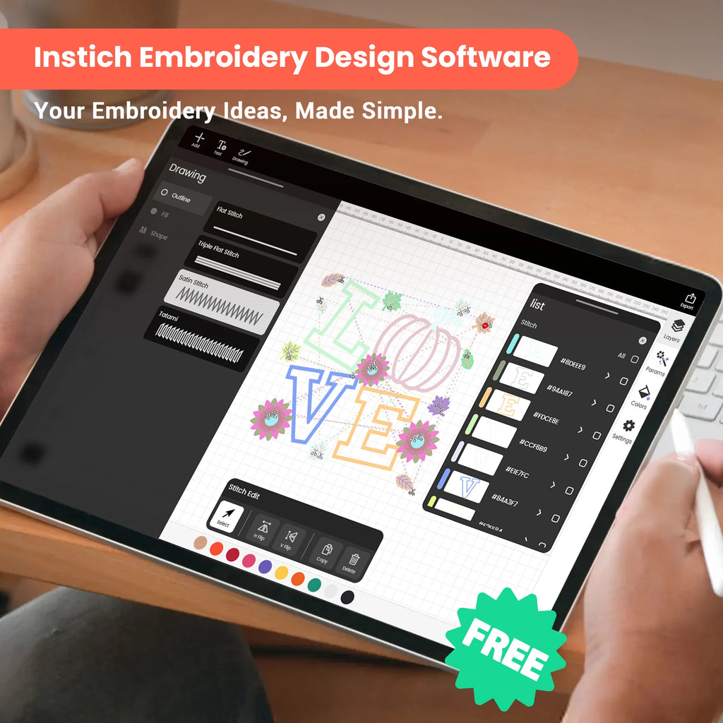 Computerized Embroidery Machine – Touchscreen & Two Hoops