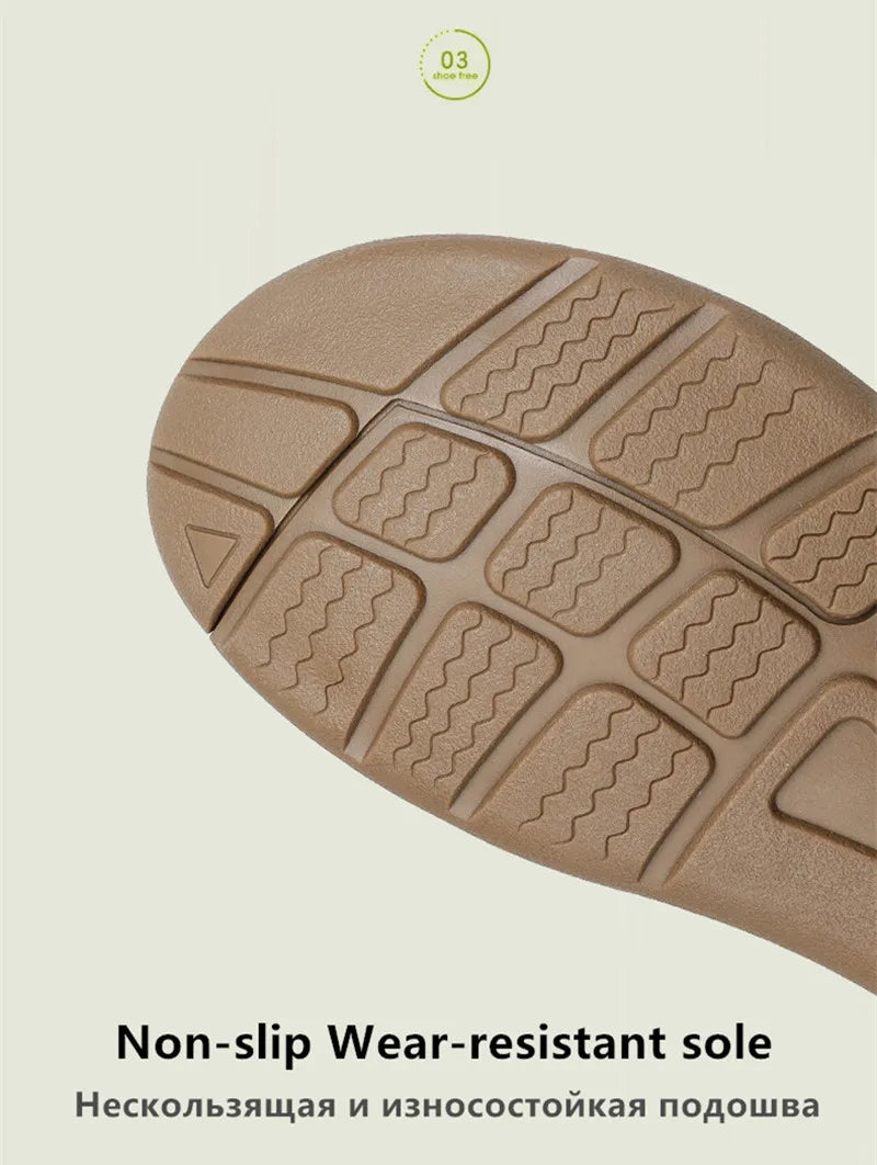 Men's Handmade Woven Beach Sandals – Breathable Casual Flat Sandals