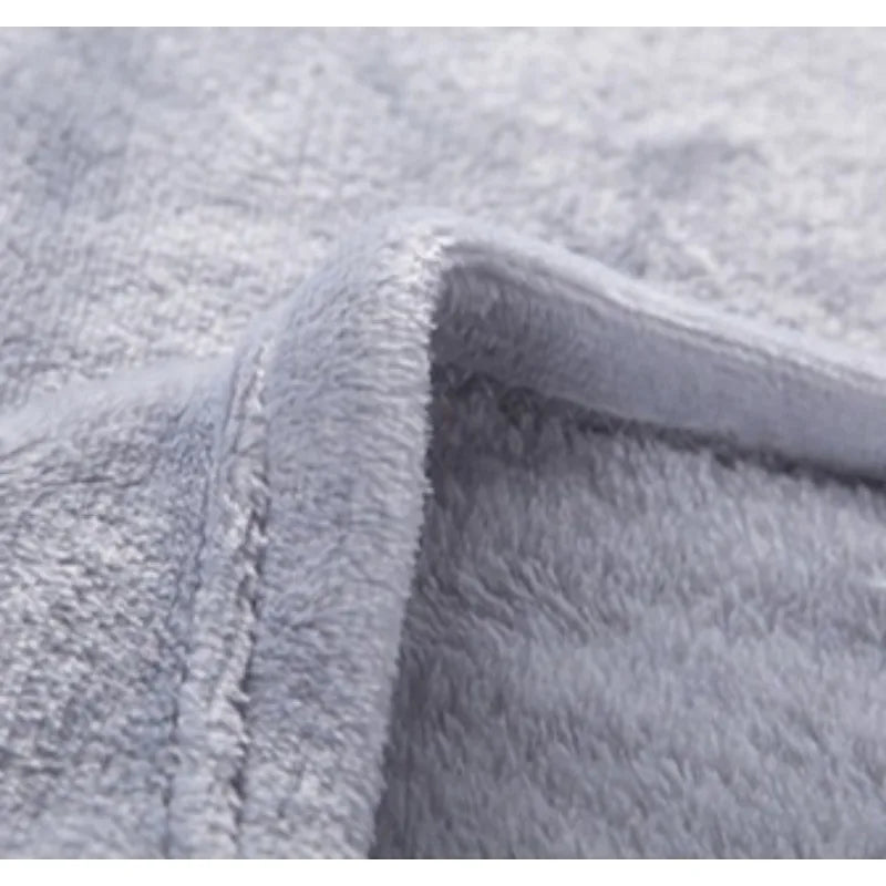 Solid Color Plush Blanket – Thick Warm Farley Fleece Multifunctional Throw, Multiple Colors