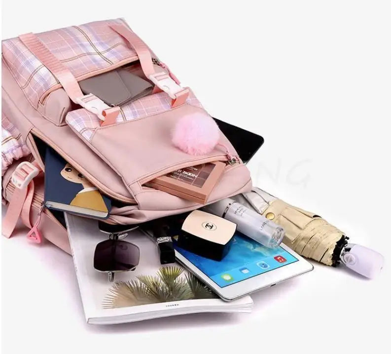 Capybara Print Women's Laptop Backpack – Large Capacity School Bag