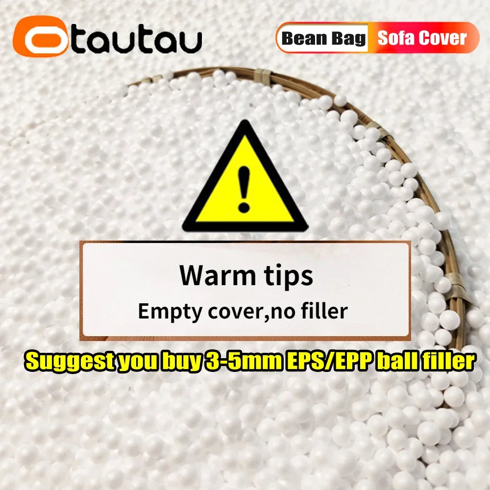 OTAUTAU Bean Bag Cover SF133【No Filler Inside! You Need To Buy Filler By Yourself !】