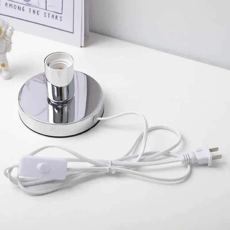 Bauhaus Table Lamp – Chrome & Warm LED Lighting