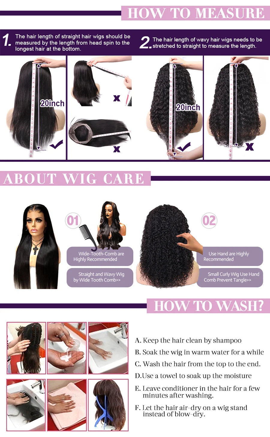 WOW ANGEL 250% Density Straight Lace Front Wig | 13x6 Invisible HD Lace Melt Skin Brazilian Human Hair