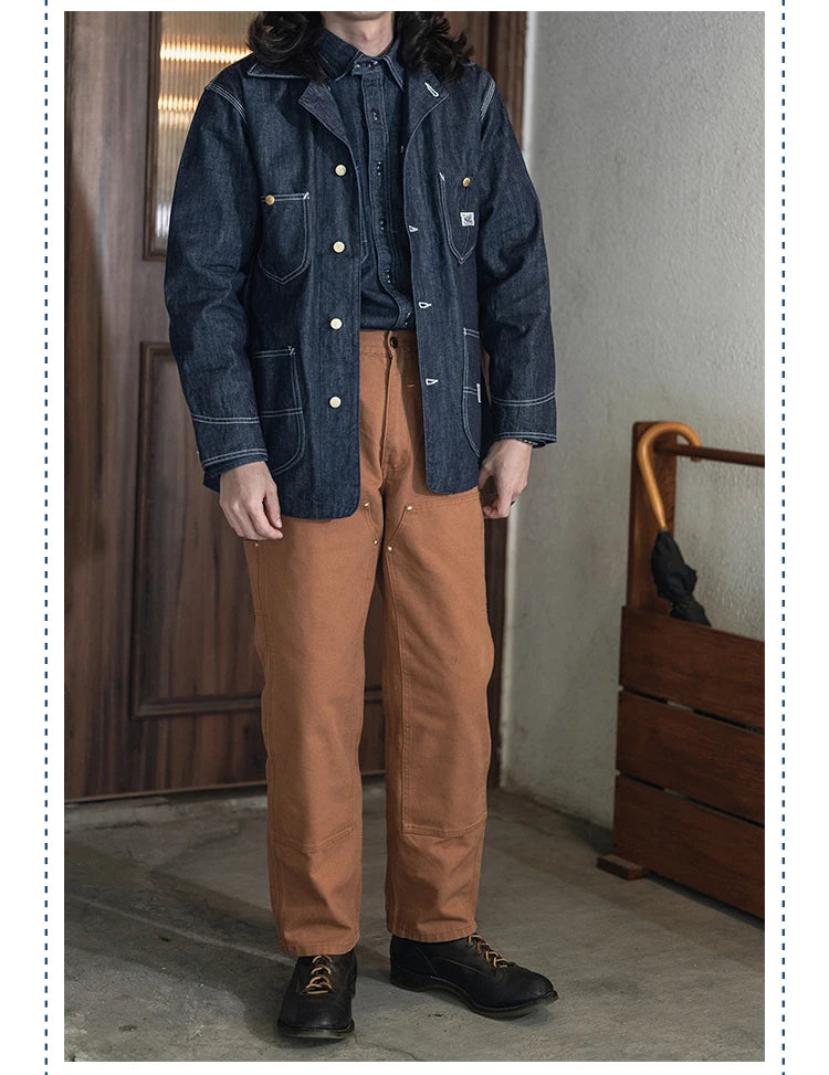Double Knee Canvas Work Pants – Men's Heavyweight Cotton Carpenter Pants
