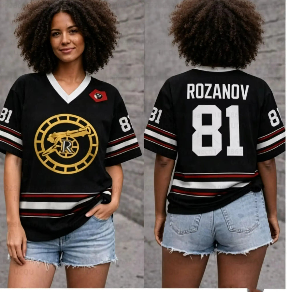 Heated Rivalry Hockey Jersey T-Shirt — Rozanov & Hollander Unisex Fan Tee