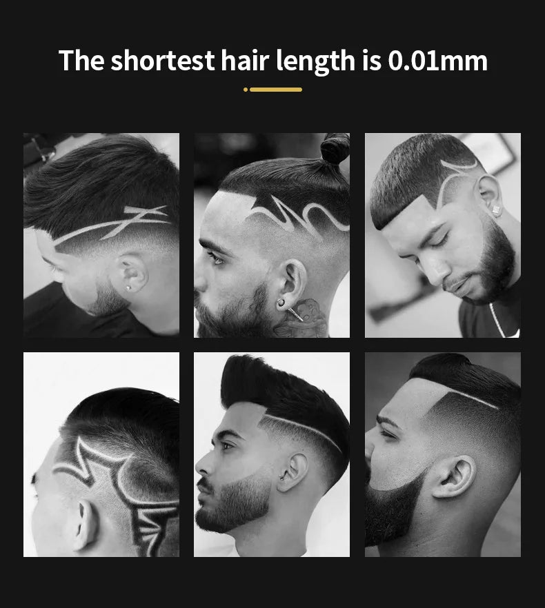 Kemei KM-032 Professional Hair Clipper & Beard Trimmer – Floating Head, Washable, USB Rechargeable