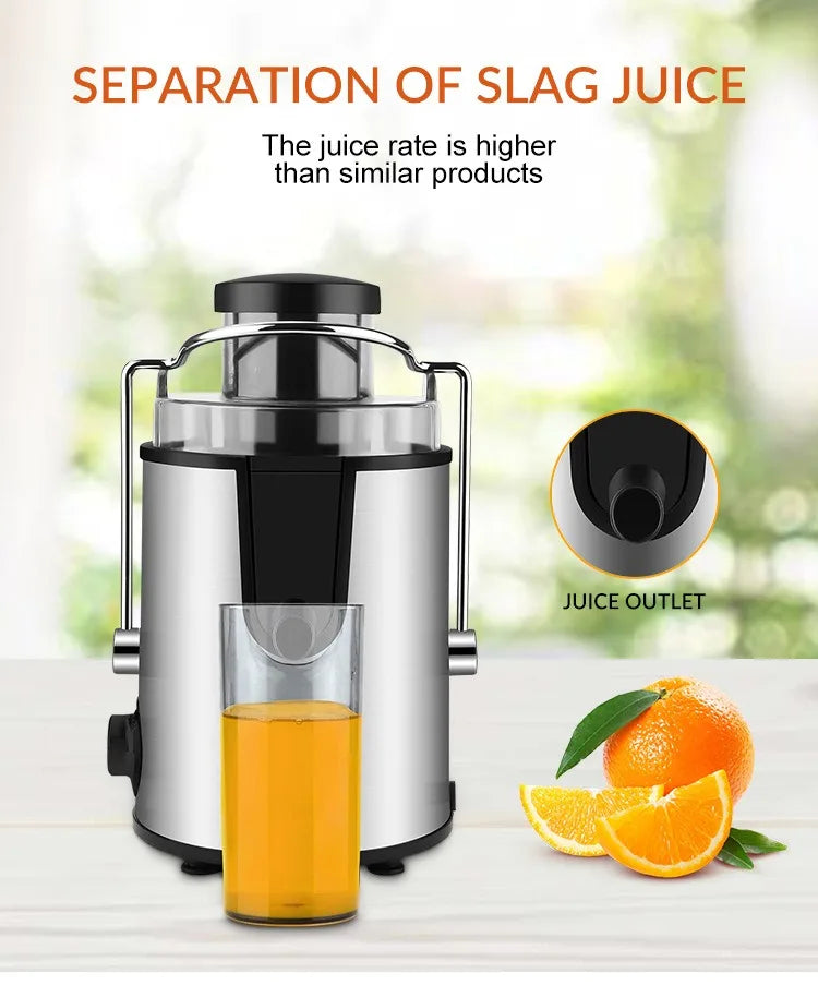 Professional Juice Extractor – Large Capacity, Automatic Slag Separation, Multi-Function Electric Juicer