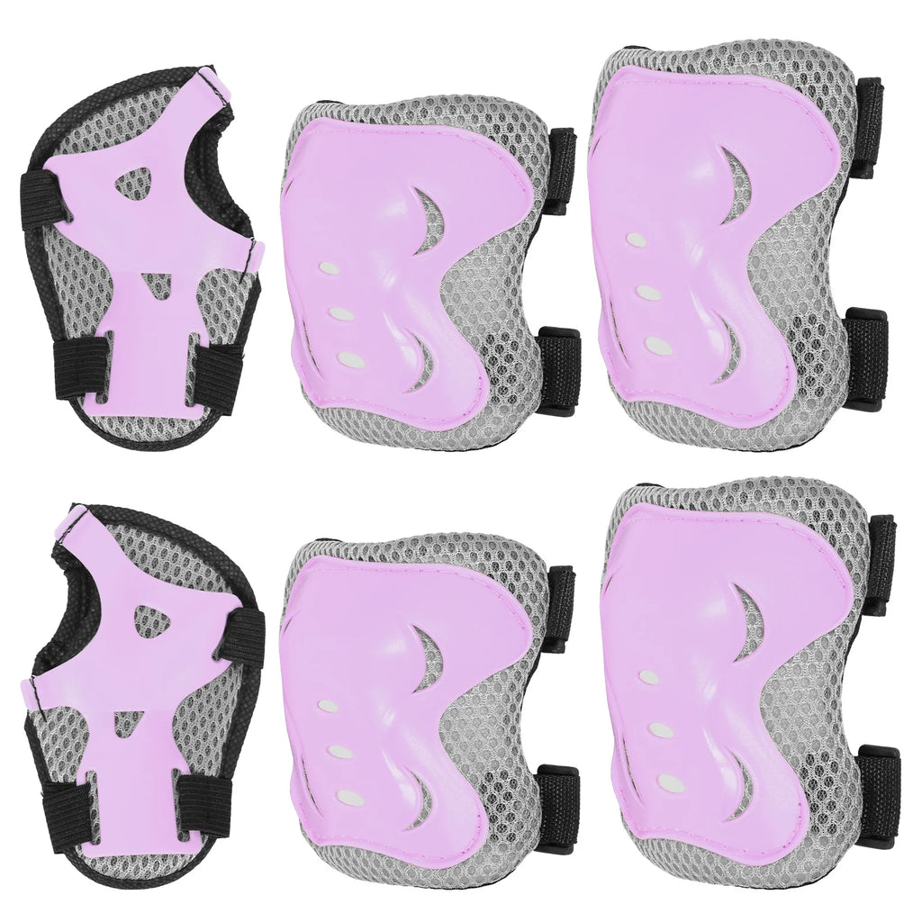 6-Piece Kids Protective Gear Set – Knee Pads, Elbow Pads & Wrist Guards for Skating, Cycling & Scooter