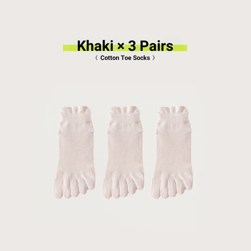Women's Cotton Toe Socks – Breathable Mesh