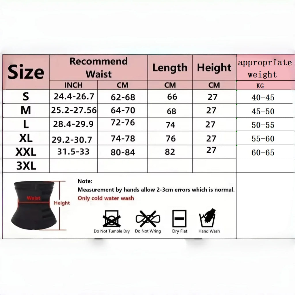 Waist Trainer Sweat Belt — Slimming Cincher for Workouts & Everyday Wear