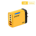 5-in-1 GaN Desktop Charger 240W — Multi-Port Fast Charging Station for All Devices