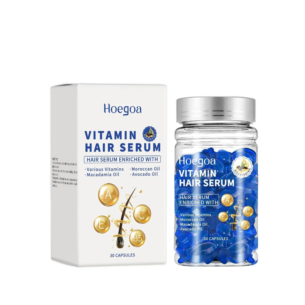 Magic Hair Vitamin Capsule Keratin Oil Fast Restore Hair Soft Smooth Shiny Deep Moisturizer Frizzy Dry Scalp Hair Care Products