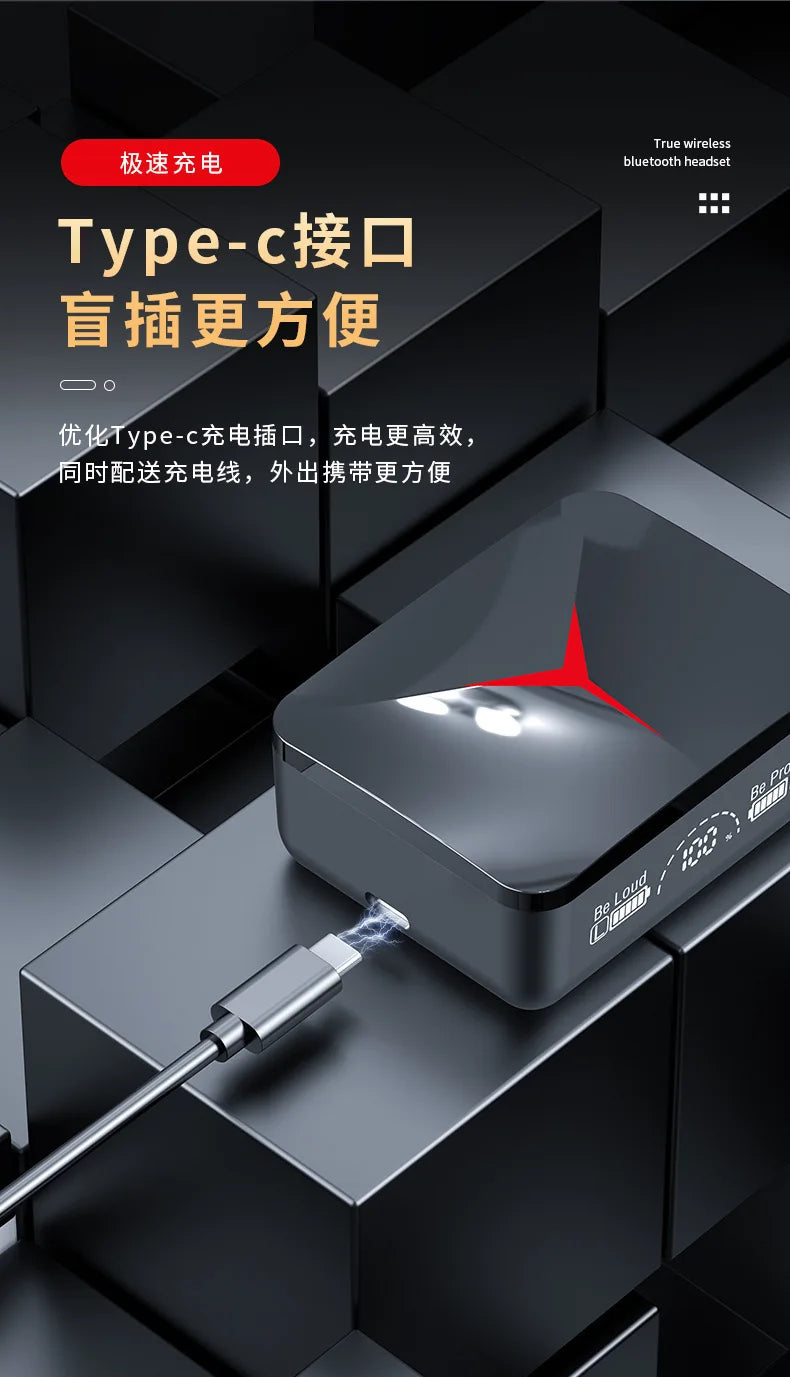 M90 Wireless TWS Bluetooth Earbuds — HIFI Gaming Headset with Mic