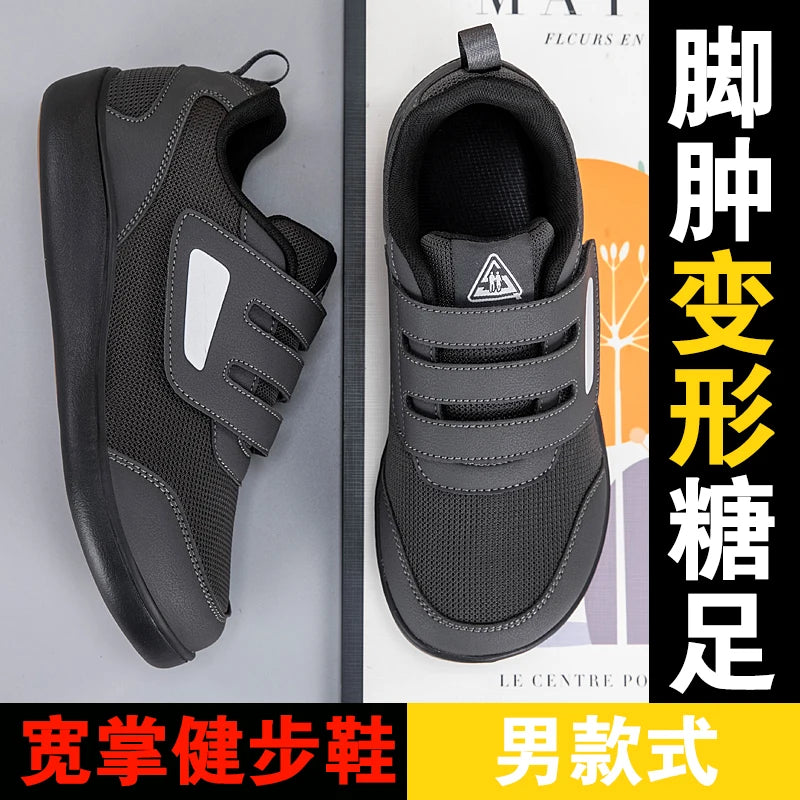 Men's & Women's Orthopedic Open Sandals – Adjustable Wide Diabetic Shoes for Swollen Feet, Hallux Valgus, Bunion & Thumb Eversion Relief