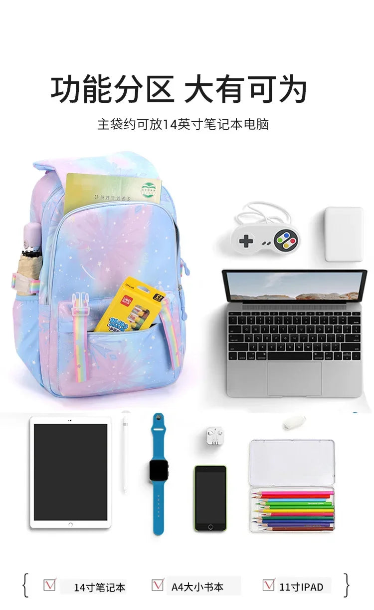 Custom Print Nylon Backpack – Laptop School & Travel Bag for Women