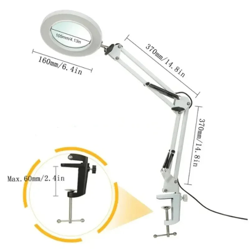 72-LED Illuminated Magnifier with 3-Color Lighting