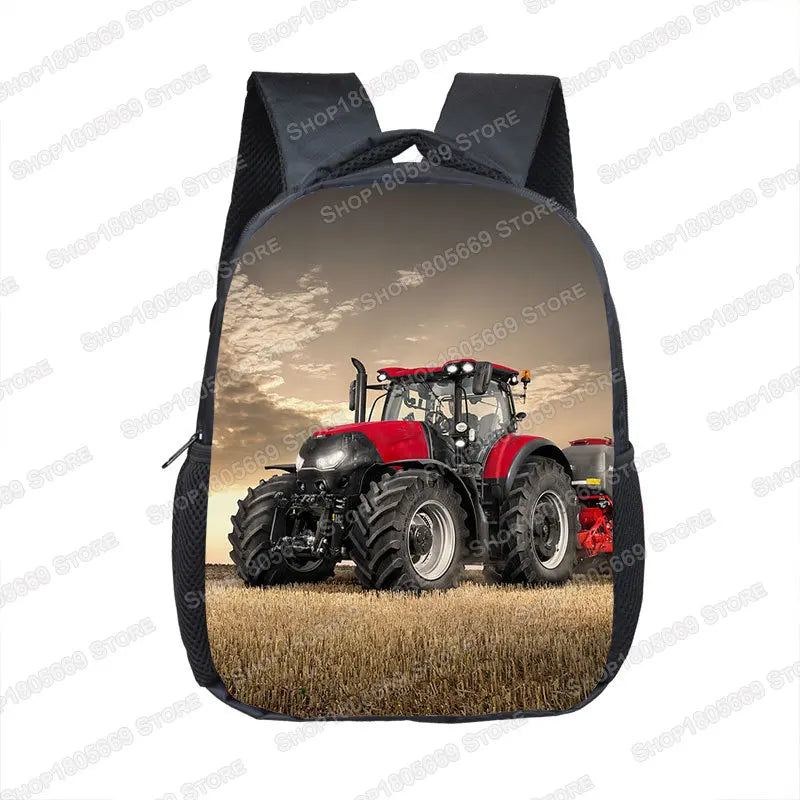 Tractor Backpack – 12-Inch Kids School Bag