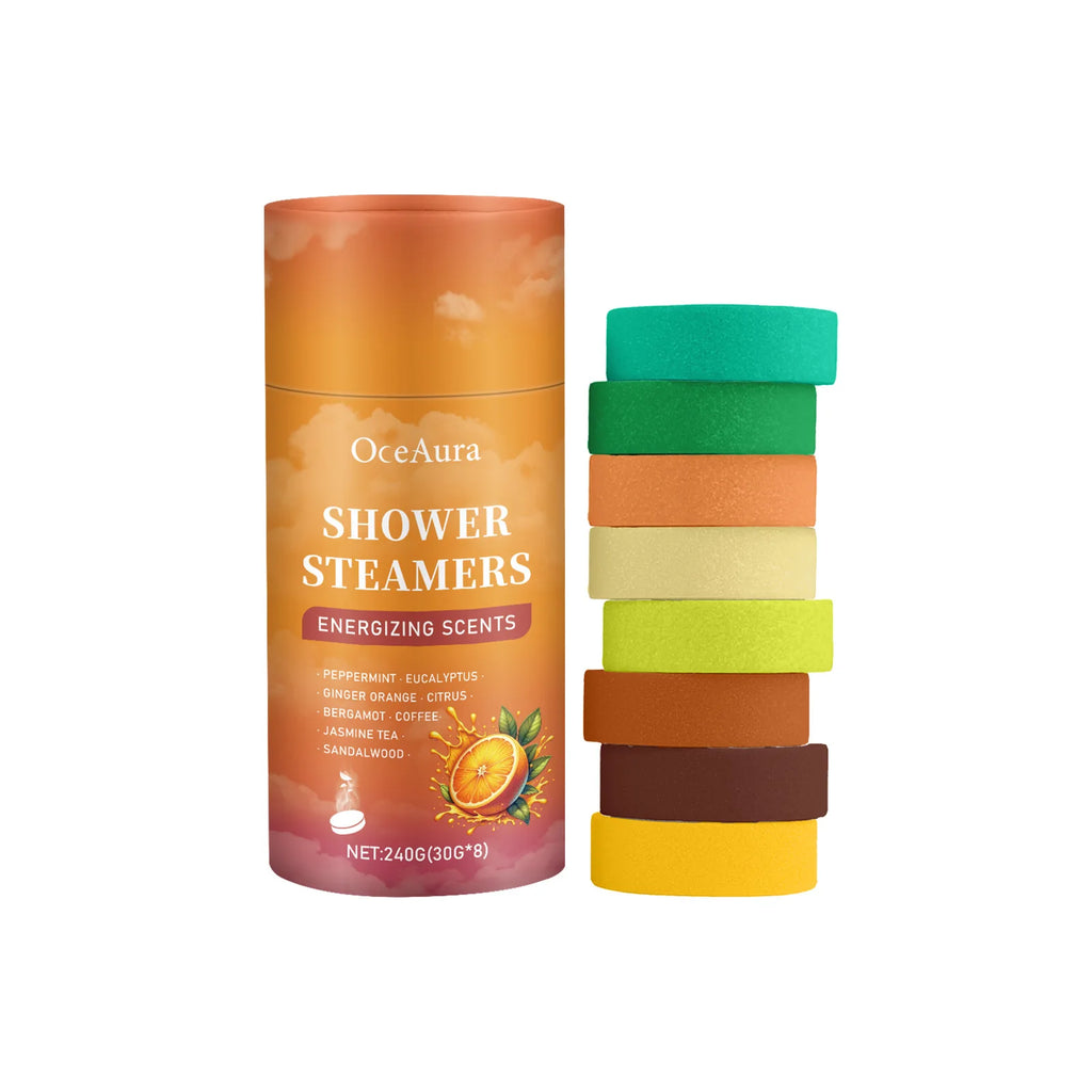 OceAura Aromatherapy Shower Steamers – Stress Relief, Sleep Aid & Deep Cleansing Shower Tablets, 240g