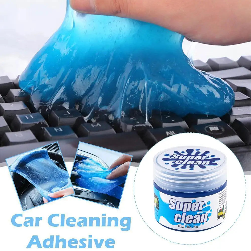 Car Interior Cleaning Soft Gel Duster – Dashboard, Air Vent & Laptop Keyboard Dust Remover