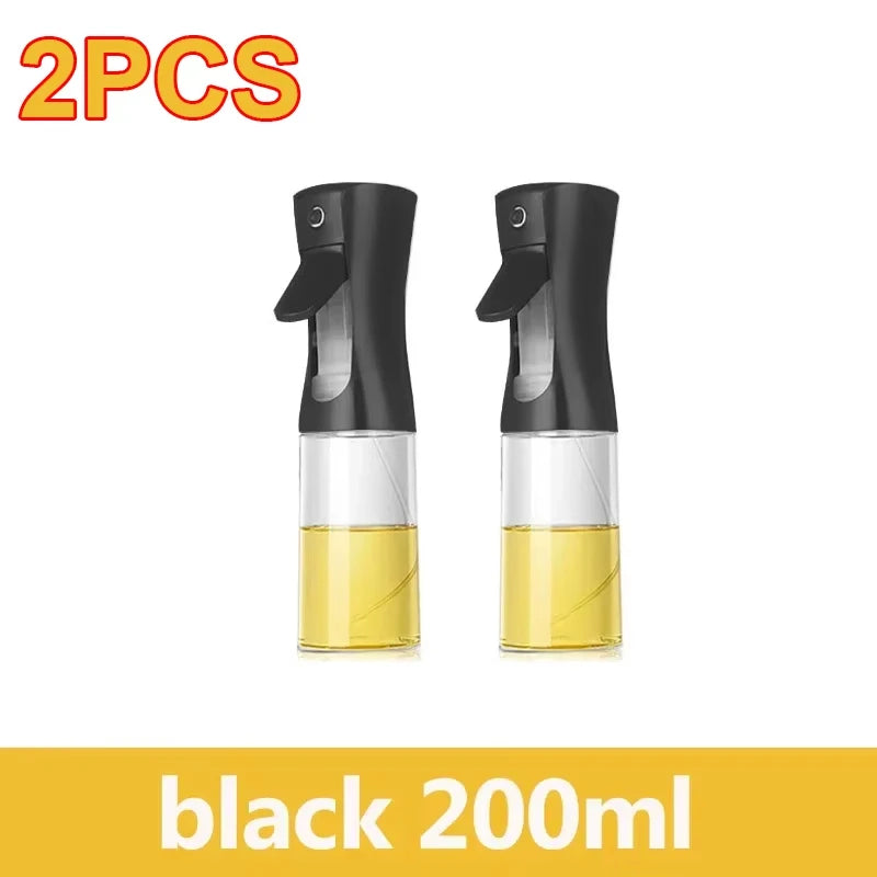 Oil Spray Bottle & Oil Brush — Dual-Use Misting Spray for Cooking & BBQ (200ml / 300ml / 500ml)
